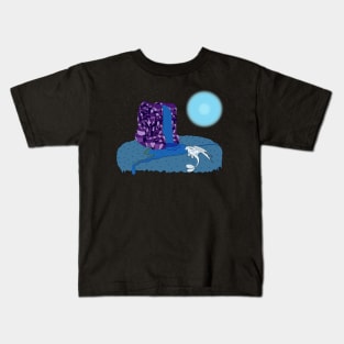 Light Fury at Waterfall Night Kids T-Shirt